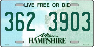 NH license plate 3623903