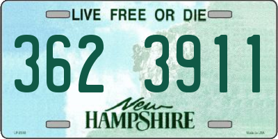 NH license plate 3623911
