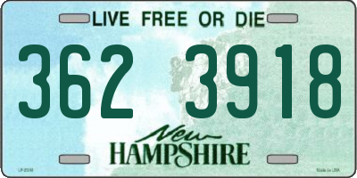 NH license plate 3623918