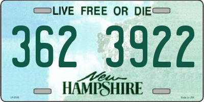 NH license plate 3623922