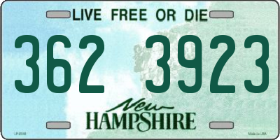 NH license plate 3623923