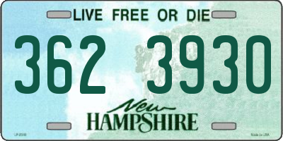 NH license plate 3623930