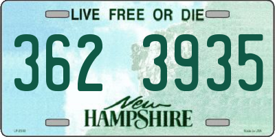 NH license plate 3623935