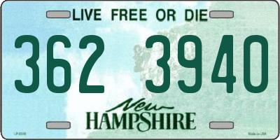 NH license plate 3623940