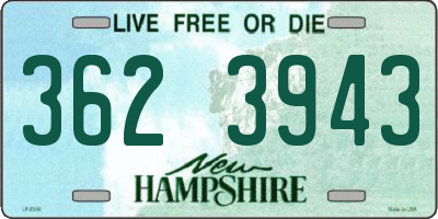 NH license plate 3623943