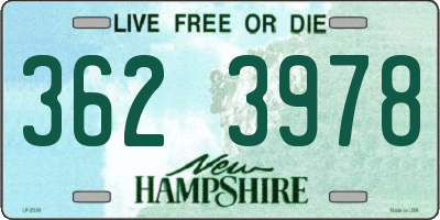 NH license plate 3623978