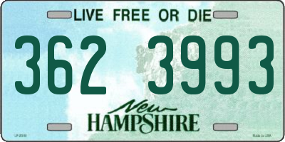 NH license plate 3623993