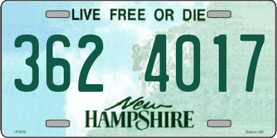 NH license plate 3624017