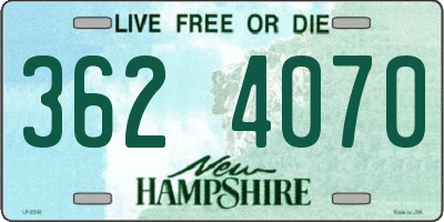 NH license plate 3624070