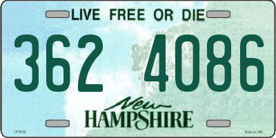 NH license plate 3624086