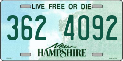 NH license plate 3624092