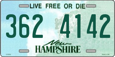 NH license plate 3624142
