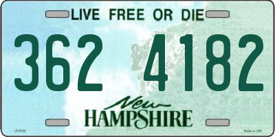 NH license plate 3624182