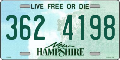 NH license plate 3624198