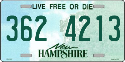 NH license plate 3624213