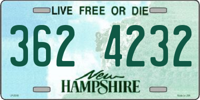 NH license plate 3624232