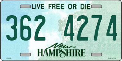 NH license plate 3624274