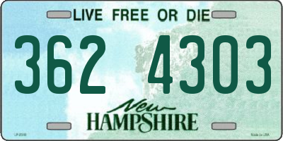 NH license plate 3624303