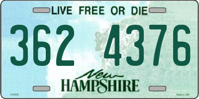 NH license plate 3624376