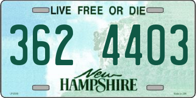 NH license plate 3624403