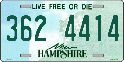 NH license plate 3624414