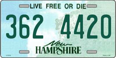 NH license plate 3624420
