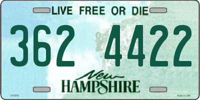 NH license plate 3624422