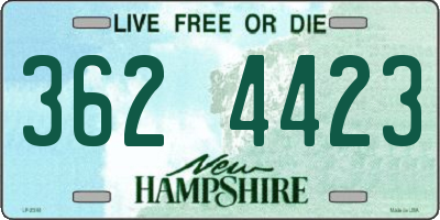 NH license plate 3624423