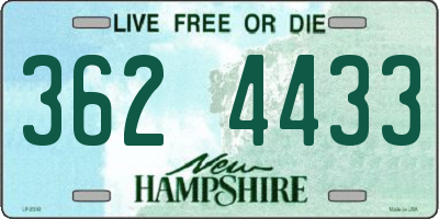NH license plate 3624433