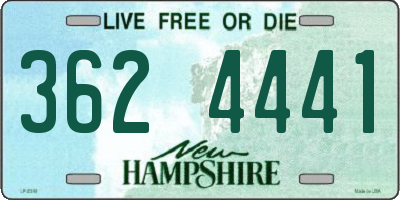 NH license plate 3624441