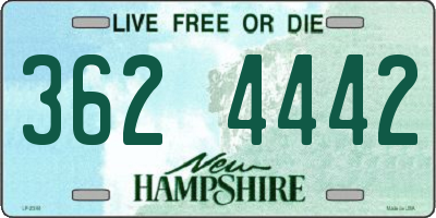 NH license plate 3624442
