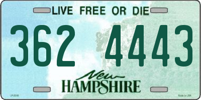 NH license plate 3624443