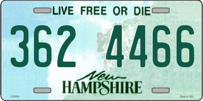 NH license plate 3624466