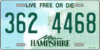 NH license plate 3624468