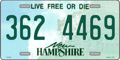 NH license plate 3624469
