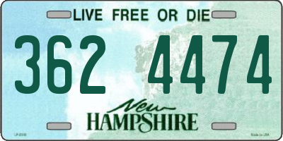 NH license plate 3624474