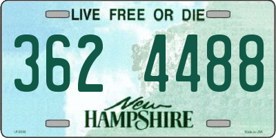 NH license plate 3624488
