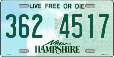 NH license plate 3624517