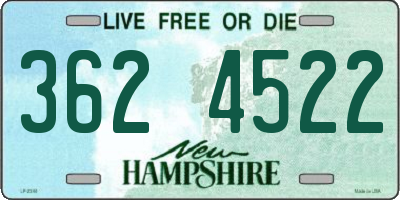 NH license plate 3624522