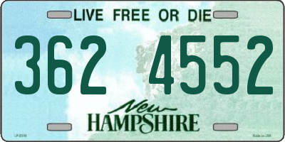 NH license plate 3624552