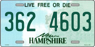 NH license plate 3624603