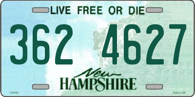 NH license plate 3624627