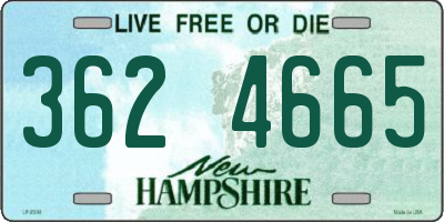 NH license plate 3624665