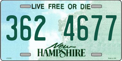 NH license plate 3624677