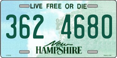 NH license plate 3624680