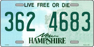 NH license plate 3624683