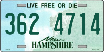 NH license plate 3624714