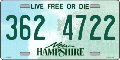 NH license plate 3624722