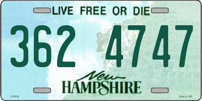 NH license plate 3624747