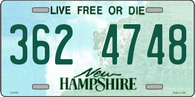 NH license plate 3624748